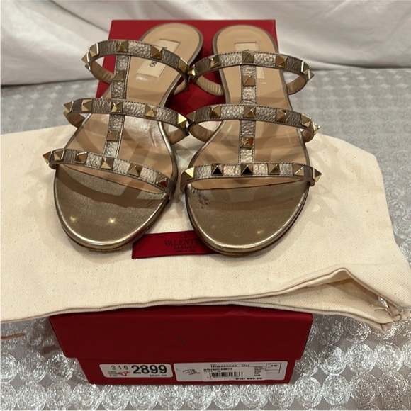 Valentino Rockstud Slide Sandal - Picture 8 of 11